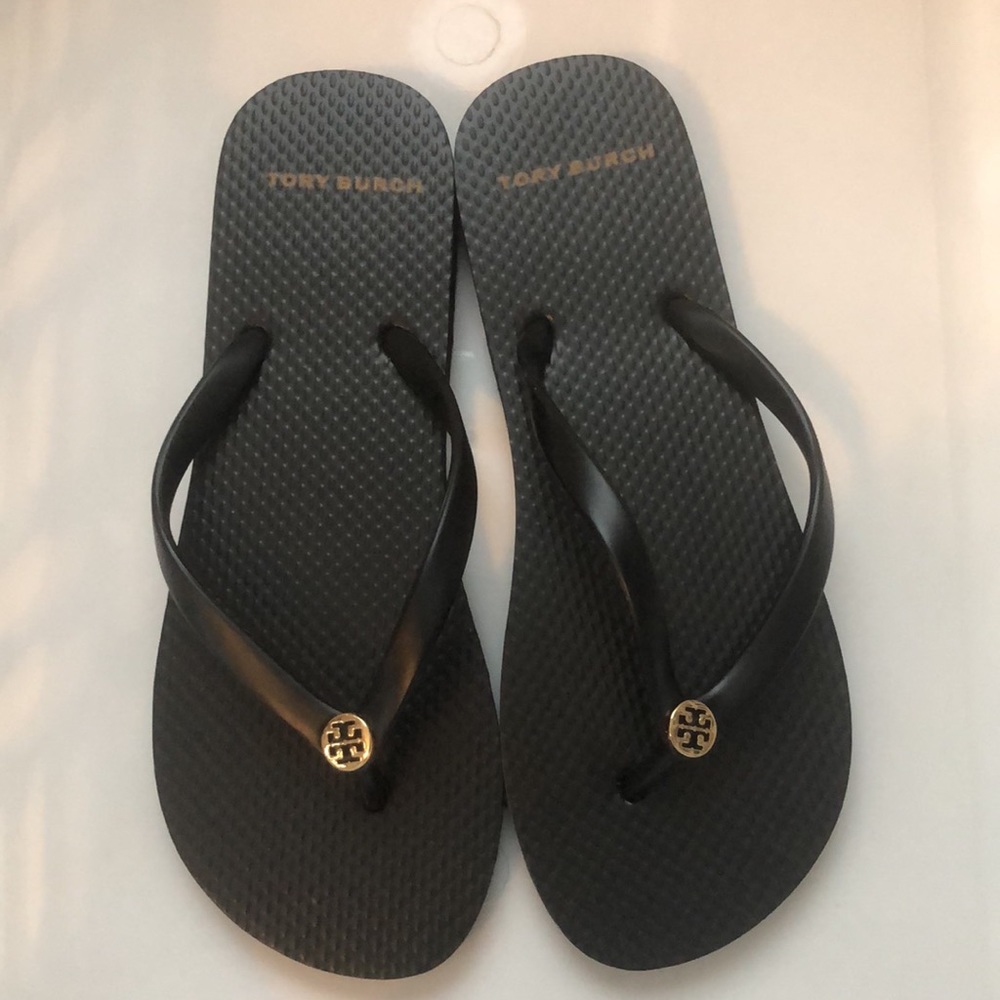 NWOT Tory Burch Black flip flops